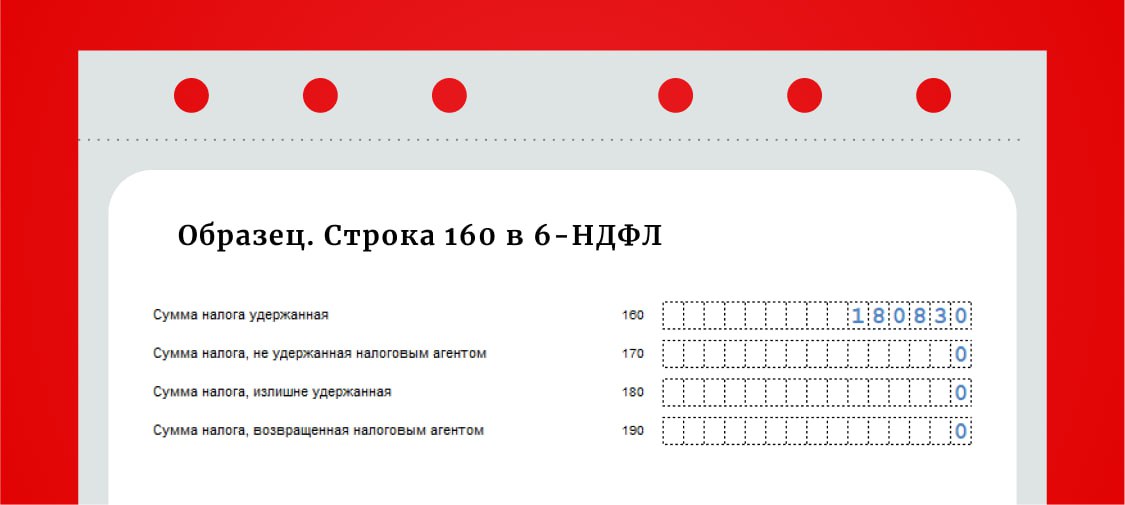 Строка 160 6 ндфл за 2023