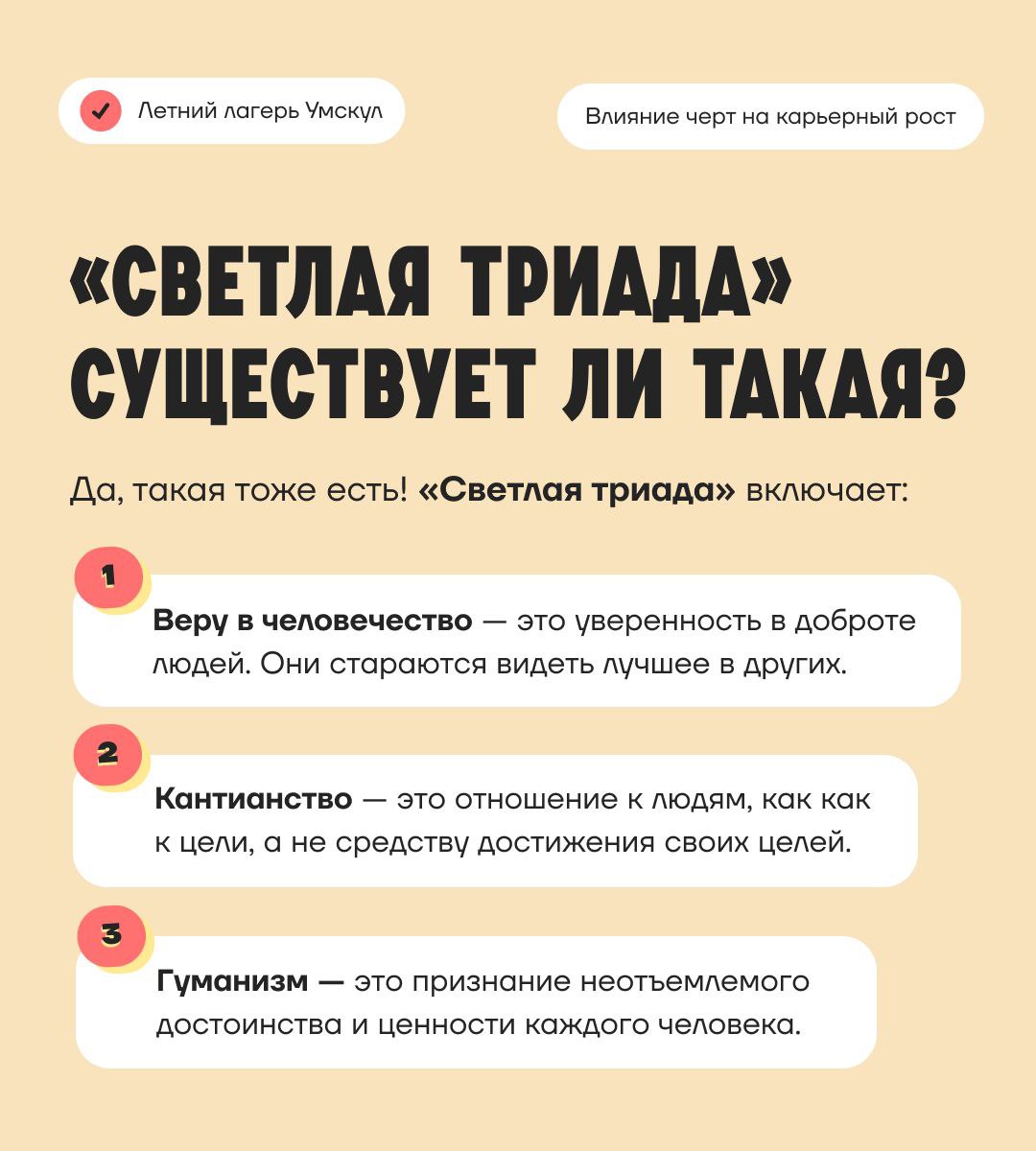 Тест на темную и светлую триаду
